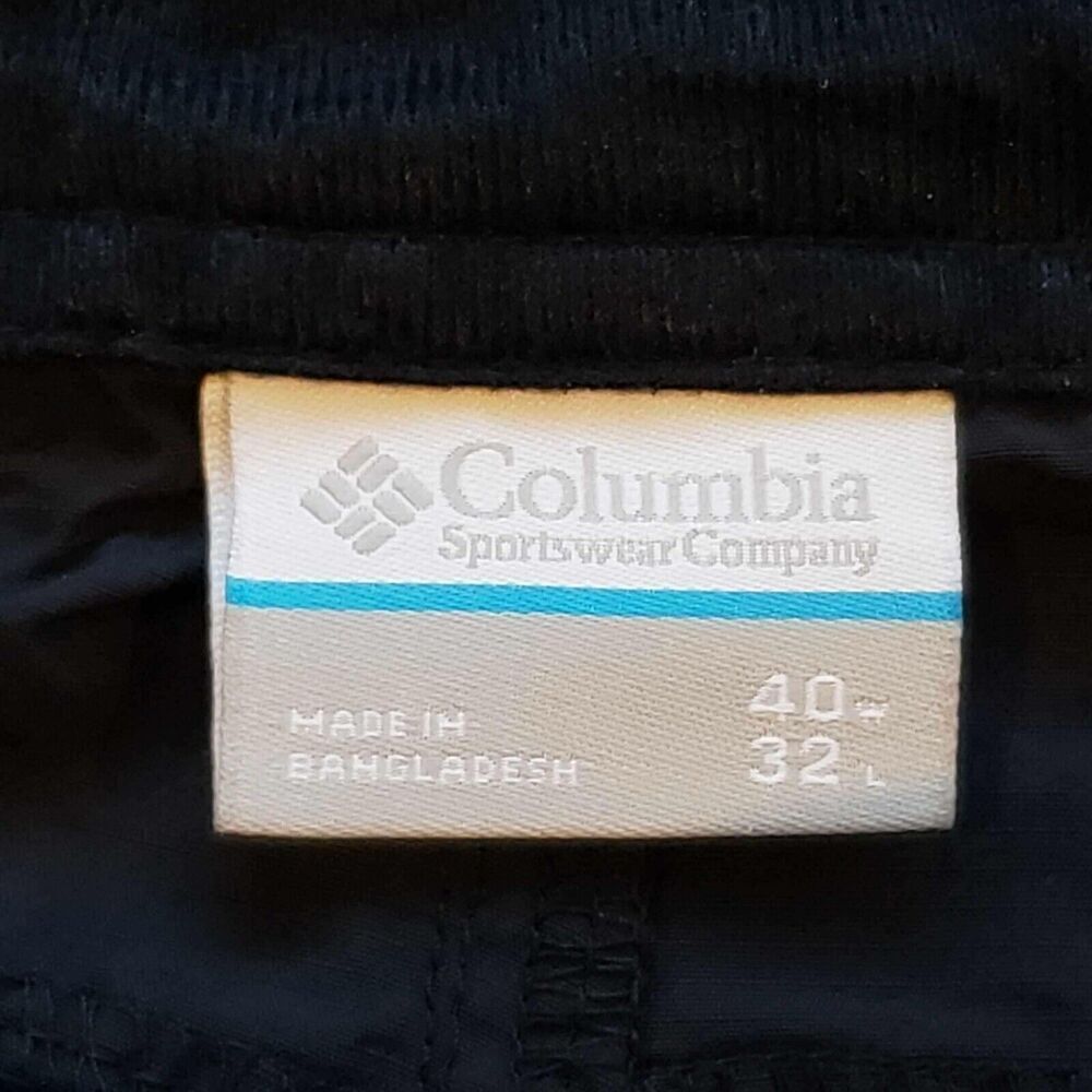 Columbia Sportswear Cargo Pants Mens Size 40x32 Cargo Navy Blue Buckle Belt - Picture 9 of 10